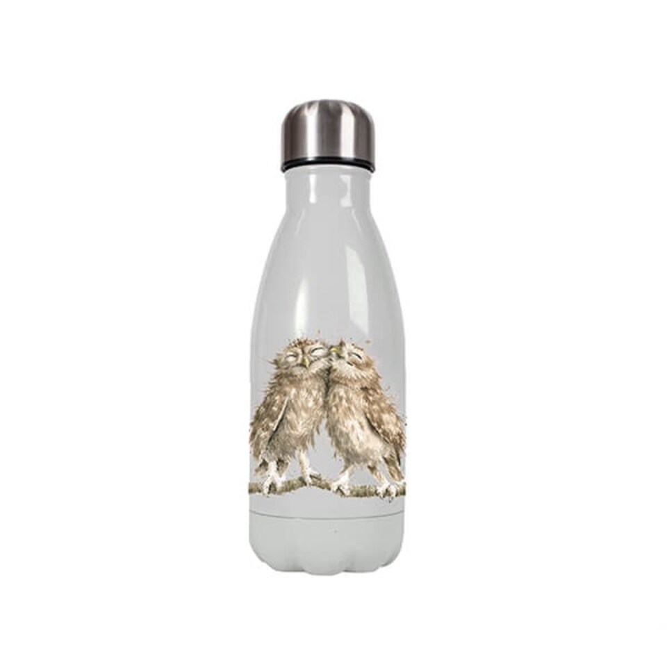 image 1 of Wrendale Designs 'Birds Of A Feather' Owl 260ml Water Bottle