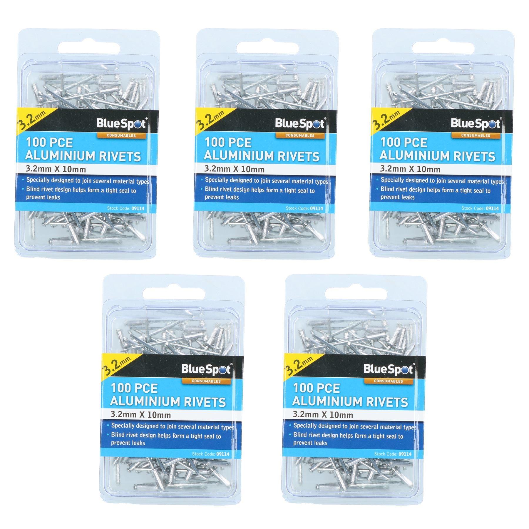 Pot Rivters 500 Metric Aluminium Blind Pop Pot Rivets Set Fastener Fastening 3.2mm ...