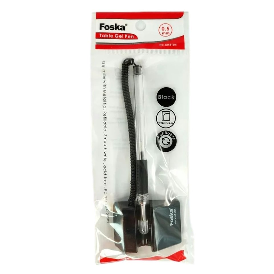 image 1 of Single Black Desktop Reception Gel Pen