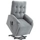 image 1 of Charlbury Fabric Single Motor Rise Recliner Electric Lift Chair (Grey)