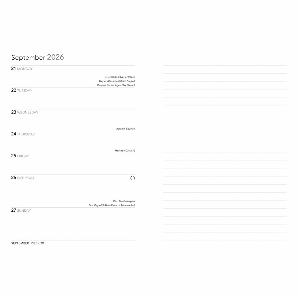 image 1 of Botanical Bee A5 Diary 2026, General Diaries, Week To View, Lifestyle, Gift