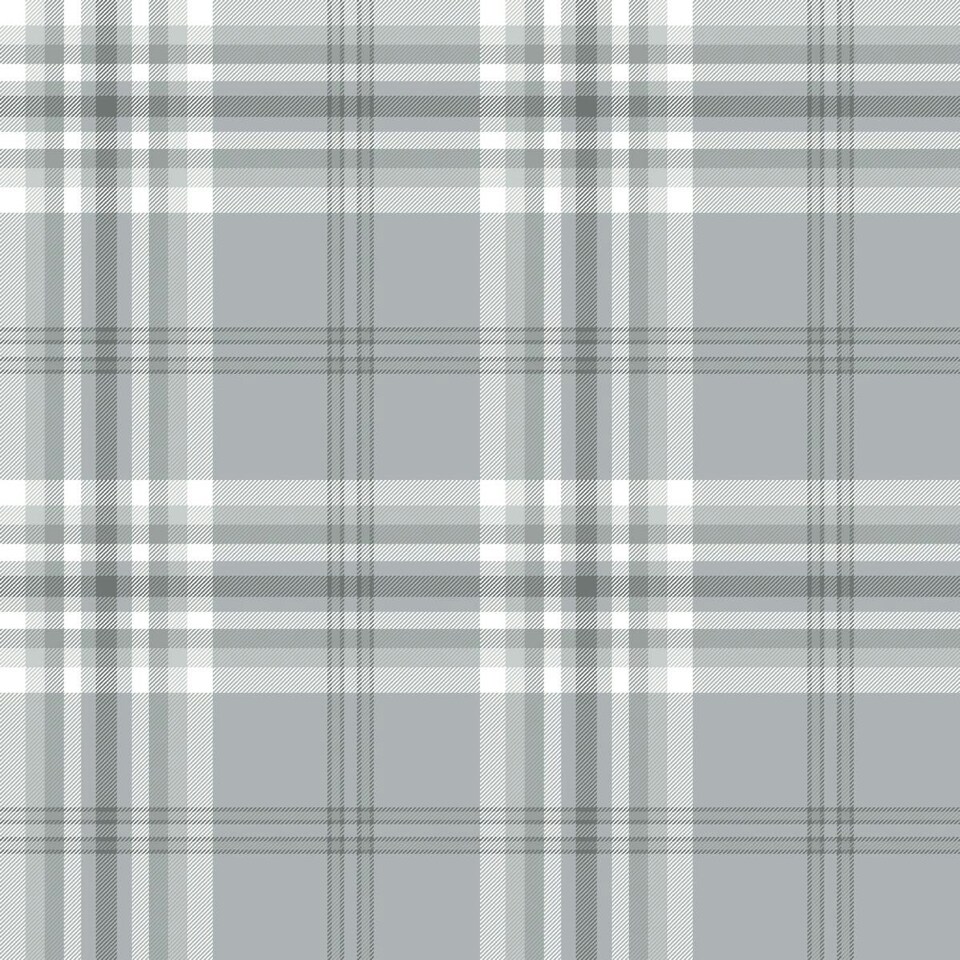 image 1 of Muriva Catherine Lansfield Kelso Checked Wallpaper - Light Grey - 10m x 53cm | Grey