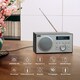image 2 of Bluetooth Speaker with DAB/DAB+/FM Radio, Dual Alarm Clock, USB MP3 Playback & AUX-In – August MB420B