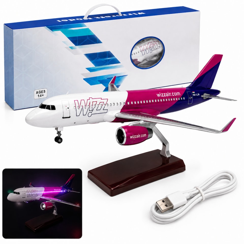 image 1 of Wizz Air Airbus A320 Model Plane 1:80