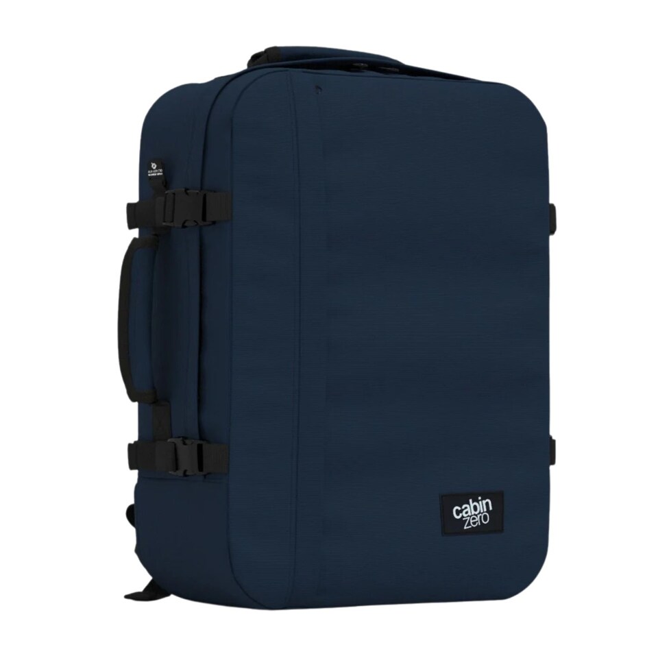 image 1 of CABINZERO Classic Cabin Backpack 44L, Lightweight Bag for Long Trips | Blue | Navy
