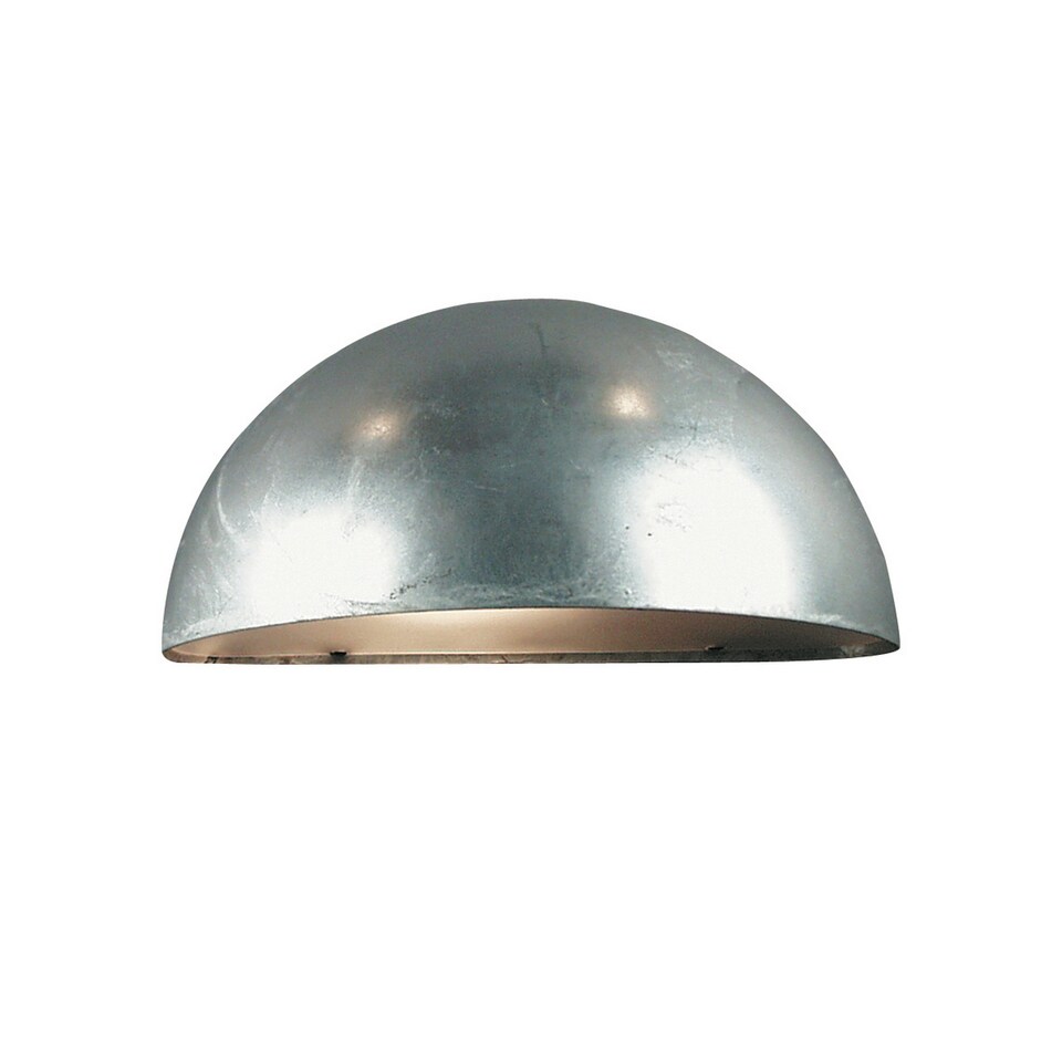 image 1 of Nordlux Scorpius Outdoor Wall Light Silver Galvanized steel Solar E27 Sensor Coastal/Marine Safe - Mains Powered, IP33