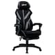 image 1 of Vinsetto Mesh Task Swivel Chair Office Desk Recliner w/ Lumbar Support, Grey