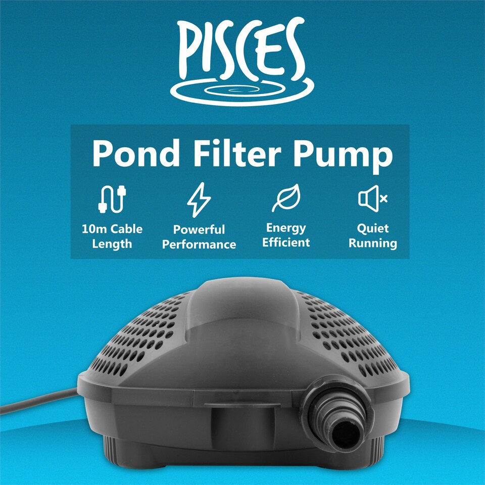 image 1 of Pisces Pond Filter Eco Pump 3300 Filtration Water Garden Feature Waterfall Flow
