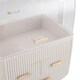 image 4 of Living and Home Desktop Makeup Storage Organizer with 3 Drawers - White
