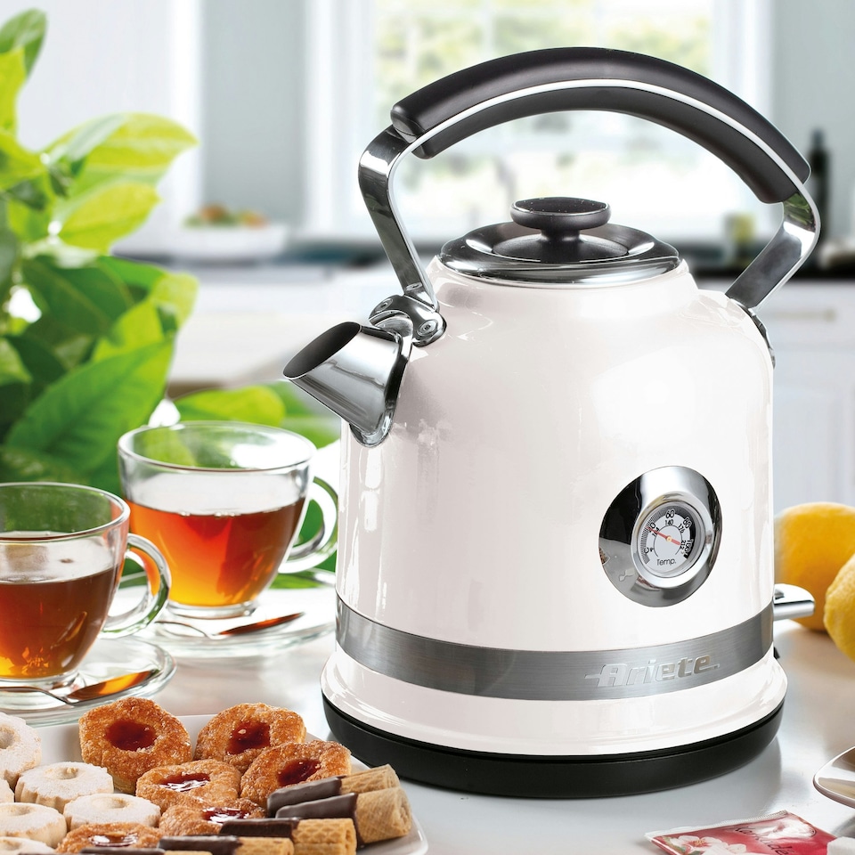 image 1 of Ariete 2854W Moderna Cordless Electric Kettle, 1.7 Litre Capacity, White