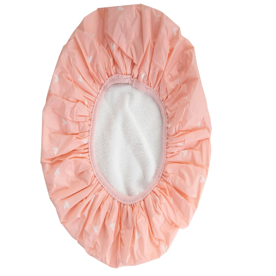 image 1 of Brushworks Reversible Shower Cap - Heart Pattern