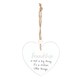 image 1 of Something Different Friendship Is... Heart Hanging Sentiment Sign - White - One Size