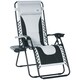 image 1 of Outsunny Zero Gravity Lounger Folding Recliner Chair w/ Cup Holder Grey