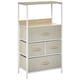 image 1 of HOMCOM 4 Drawer Storage Chest Unit Home with Shelves Home Living Bedroom
