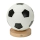 image 4 of ValueLights Dougie Football Dimmable Matte White Illuminated Decoration with Multicolour Globe Shade and Integrated LED 1W Warm White 6000K Bulb