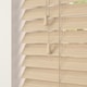 image 2 of 220cm Natural Oak Faux Wood Venetian Blinds with String (120cm Drop) | Brown | Brown