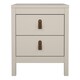 image 3 of Barcelona Bedside Table 2 Drawers in Cashmere N/A