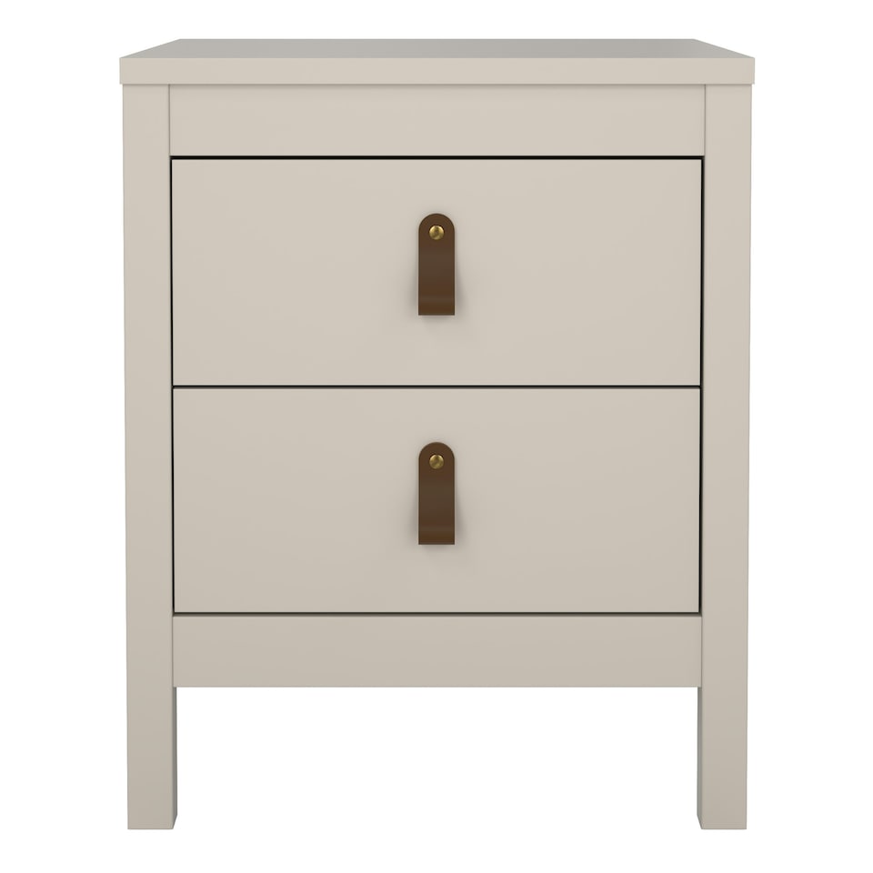image 1 of Barcelona Bedside Table 2 Drawers in Cashmere N/A