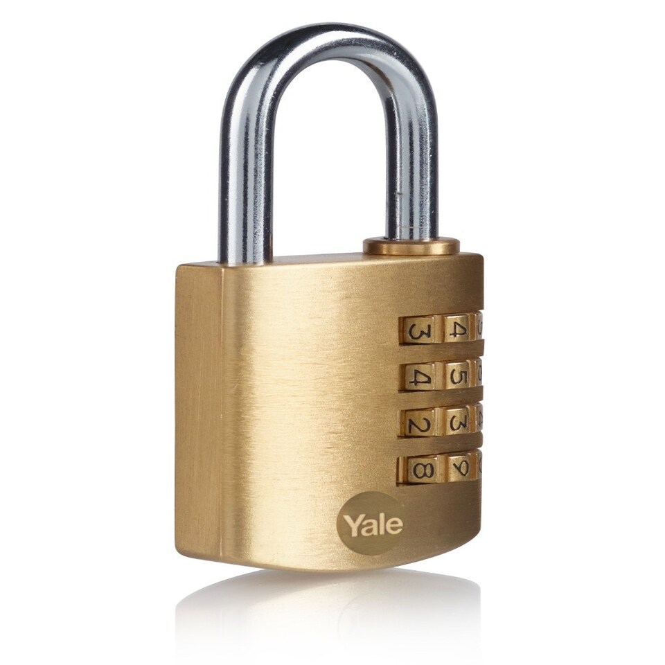 image 1 of YALE BRASS COMBINATION PADLOCK 40MM