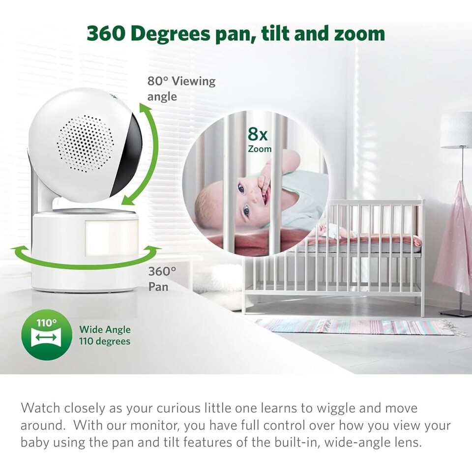 image 1 of LeapFrog LF915HD 5" HD Pan & Tilt Baby Monitor