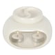 image 1 of Something Different Ceramic Double Oil Burner - Off White - 10cm x 10.5cm x 14cm