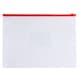 image 6 of Pack of 12 A4 Clear Zippy Bags with Red Zip