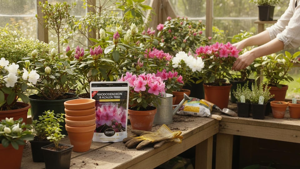 image 1 of Rhododendron and Azalea Fertilizer Feed 120g Controlled Release Ericaceous Plant Food Slow Release Granules