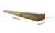 image 5 of Snowdon Timber Reject Treated Eased Edge Sleeper 2 Pack (L) 2.4m (W) 195mm (H) 95mm