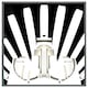 image 3 of Art deco skyscraper in black & white (Picture Frame) Black | S