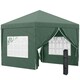 image 1 of Outsunny 3mx3m Pop Up Gazebo Party Tent Canopy Marquee with Storage Bag Blue