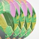 image 6 of OHS Summer Print Plastic Picnic Plates Set of 4 Lightweight Outdoor | Green | Colourful Palm
