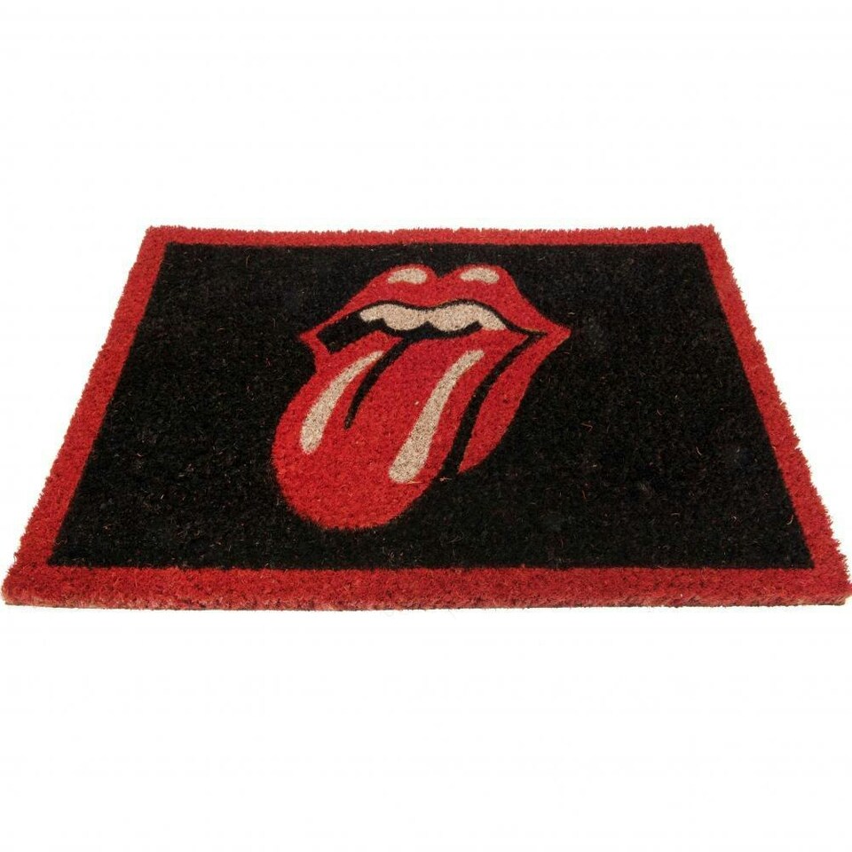 The Rolling Stones Doormat - Black/Red - One Size