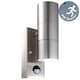 image 2 of Blaze - Stainless Steel Outdoor Up Down Motion Sensor Wall Light | Grey | Clear | 1