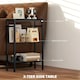 image 4 of HOMCOM Side Table with Storage, Small Table for Living Room, Bedroom Black