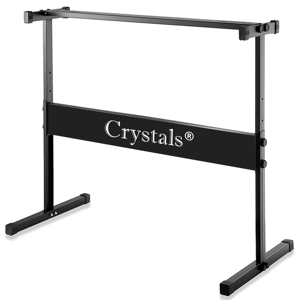 image 1 of Full Size Music Piano Keyboard Stand Height Adjustable Rectangular Frame