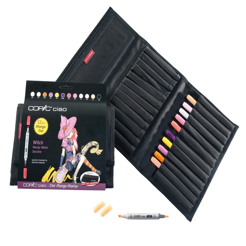 Copic CIAO Marker Manga, Witch, Set of 12