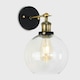 image 3 of ValueLights Sheridan Black Indoor Wall Light and E27 Pear LED 4W Warm White 2700K Bulb