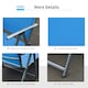 image 4 of Outsunny Sun Lounger Recliner Foldable 7 Levels Texteline Blue