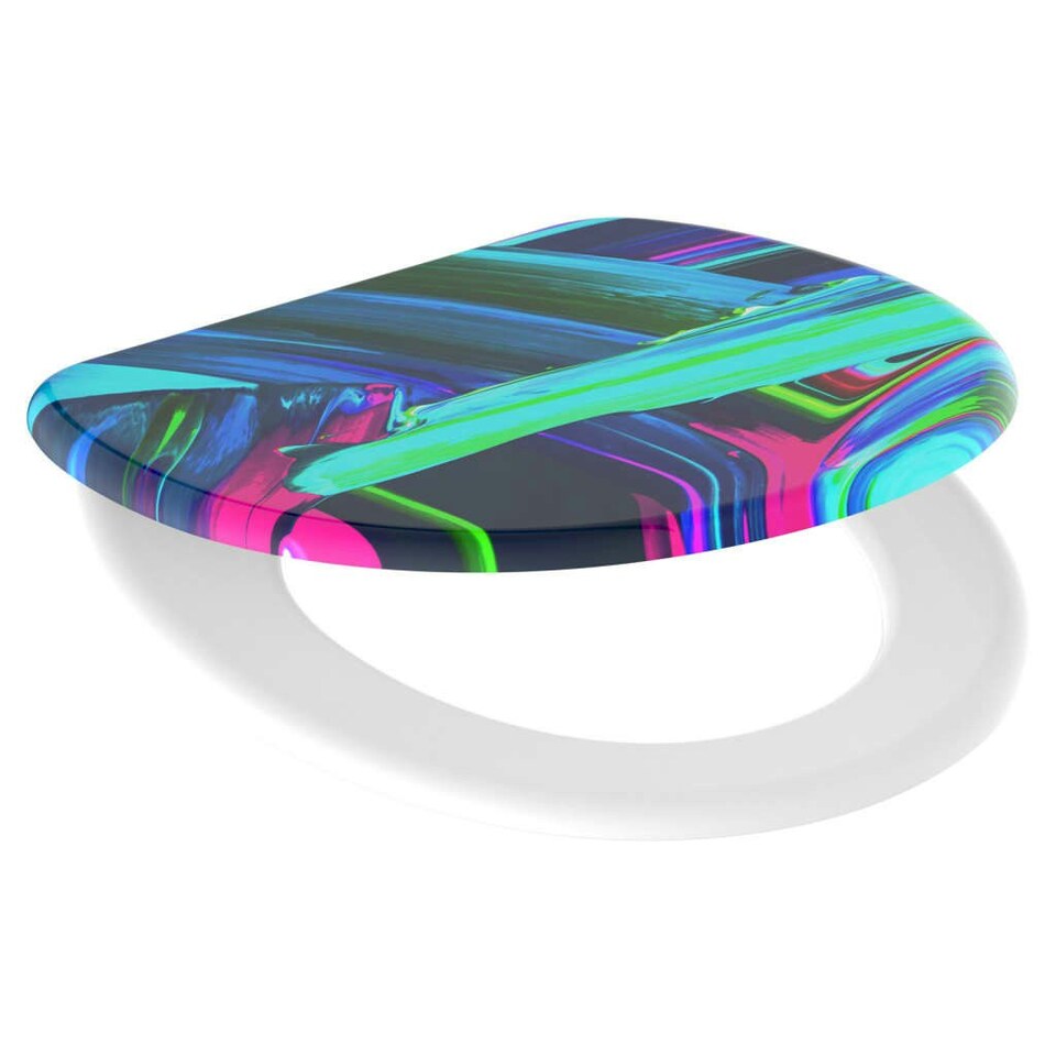 SCH√úTTE Toilet Seat with SoftClose NEON PAINT Tesco Groceries
