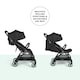 image 5 of Aries Max Autofold Stroller - Feather-Light Design, Multi-Position Recline, Handy Auto-Fold, Birth to 22kg, UPF 50+ Hood & More (Black)