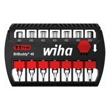 Wiha Bitbuddy Pozidriv Ty Bit Set, 7 Piece - Multi Colour - One Size