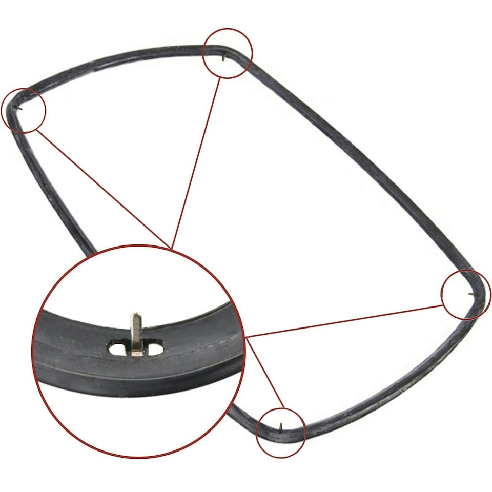 image 1 of SPARES2GO Main Rubber Door Seal compatible with Cooke & Lewis  CLFSB60 CSB60 CSB60A OVFO60 Oven Cookers