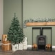 image 2 of 5ft (1.5m) Green Artificial Christmas Tree with Green Metal Stand and 329 Tips