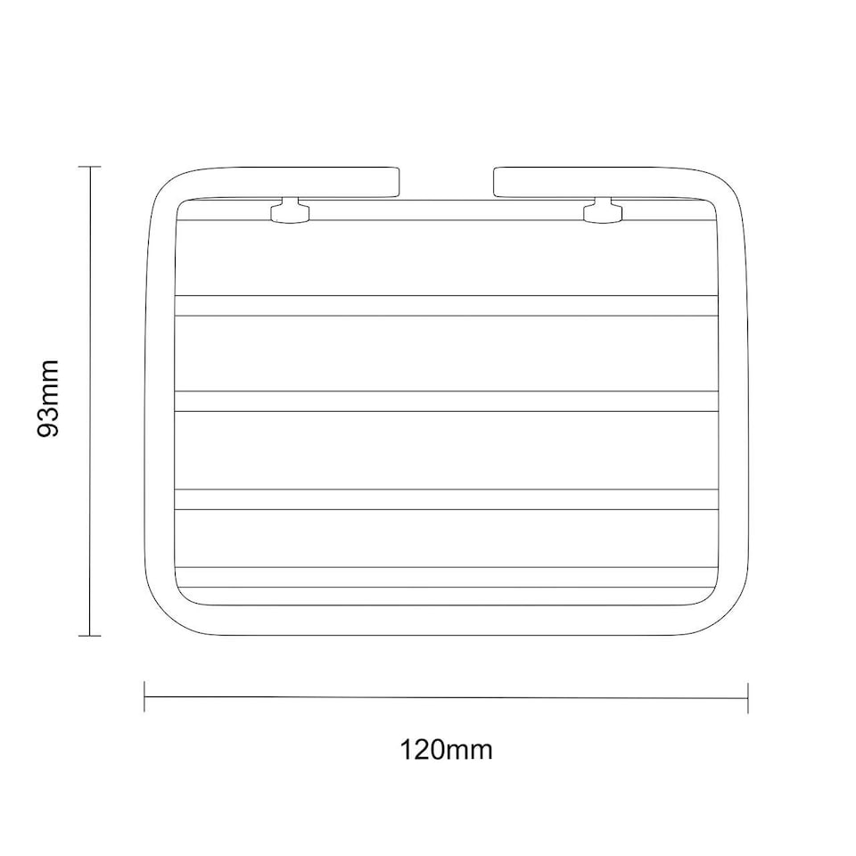 image 1 of Showerdrape Clasico Wall Mounted Stainless Steel Chrome Soap Basket
