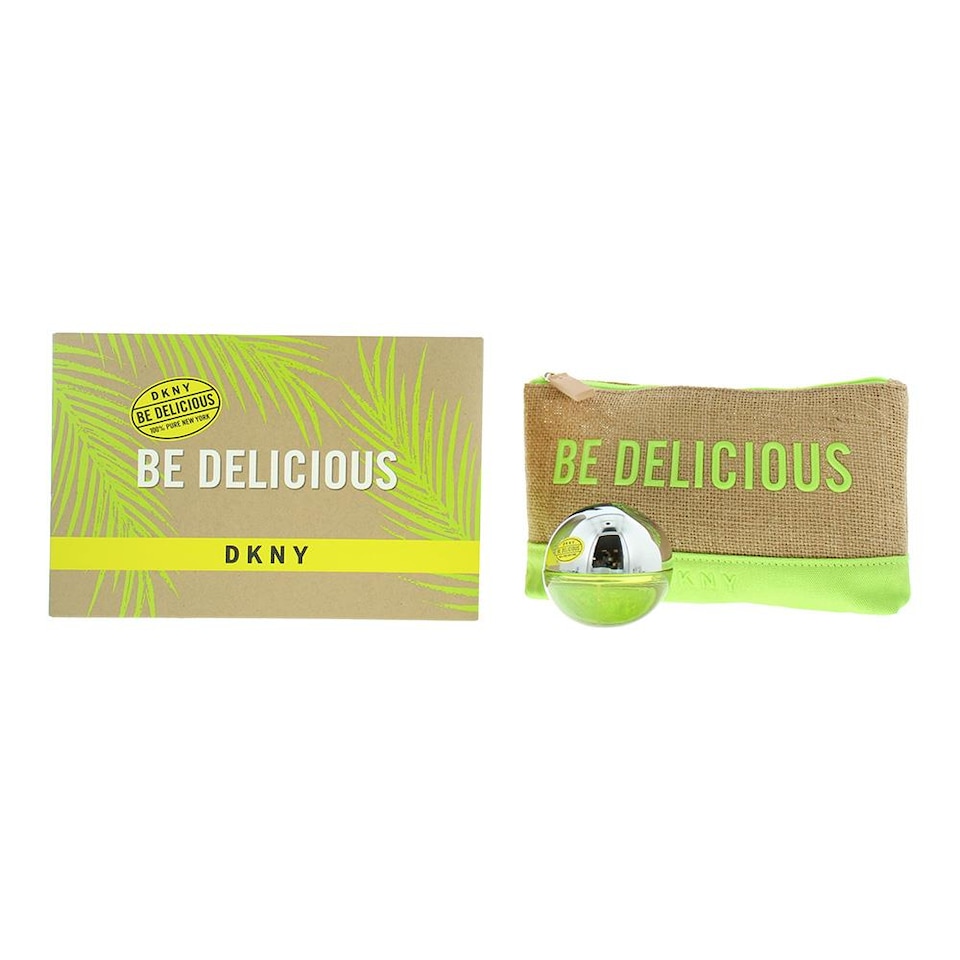 DKNY Be Delicious Womens EDP 30ml & Pouch 2 Piece Gift Set