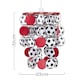 image 4 of ValueLights Children's Red And White Football Pendant Shade | Red