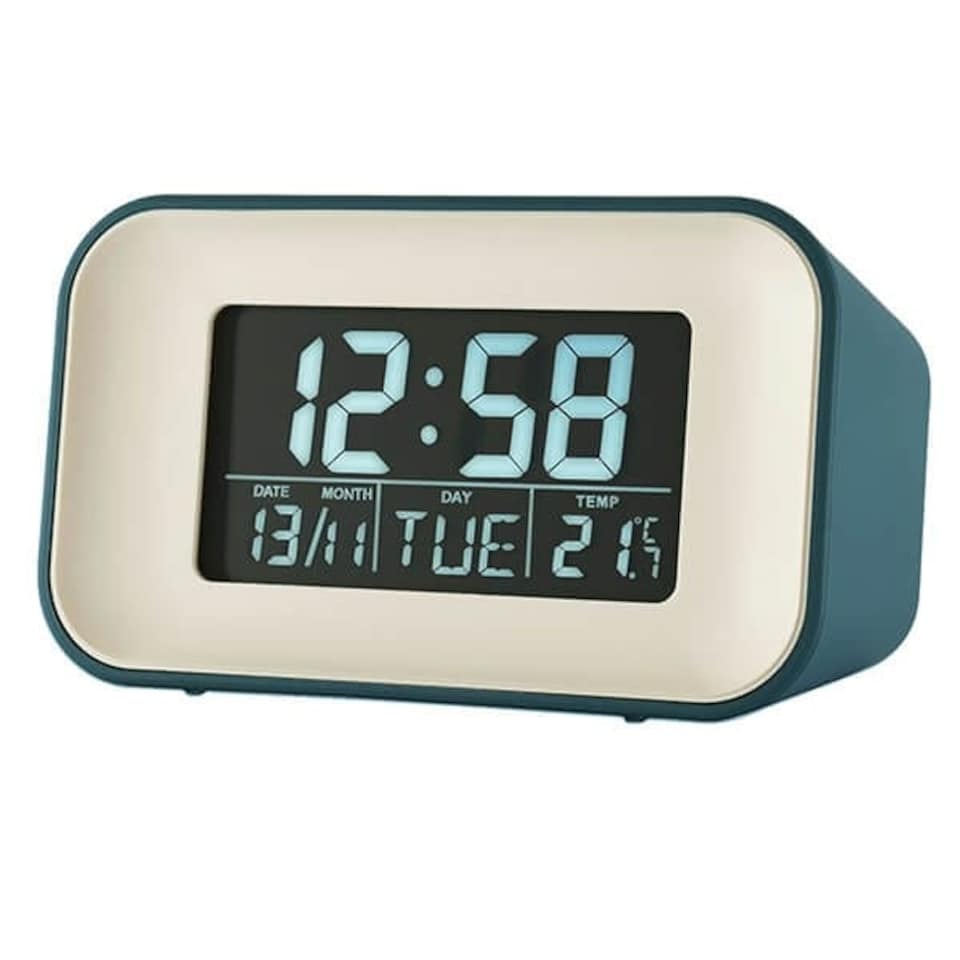 image 1 of Acctim Alta Alarm Clock Storm Blue | Blue