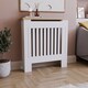 image 6 of Vida Designs Arlington Radiator Cover Painted MDF Slatted Cabinet, White, 78cm