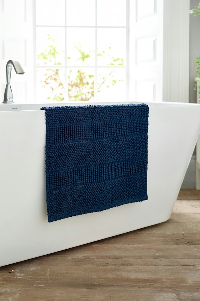 image 1 of Romeo Absorbent 1500gsm Bath Mat - Soft Bathroom 50x80cm Mat | Orange | Sand | 50 x 80cm