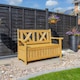 image 2 of Darcy Garden Wooden Storage Bench - Natural